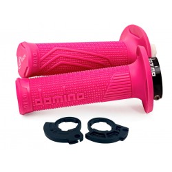 Punhos Domino Mx D100 Lock-On Single Cable Rosa