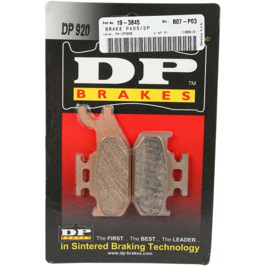 Pastilhas Travão Dp Brakes Trás Can Am Ds 650