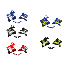 Kit Autocolantes Hp Vintage Yamaha Dtr 125