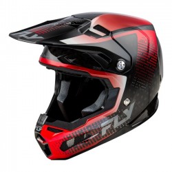 Capacete Fly Racing Formula S Carbon Protocol Black Carbon / Red