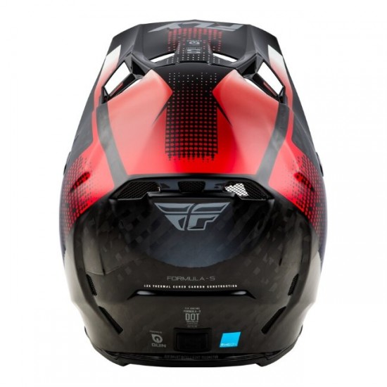 Capacete Fly Racing Formula S Carbon Protocol Black Carbon / Red