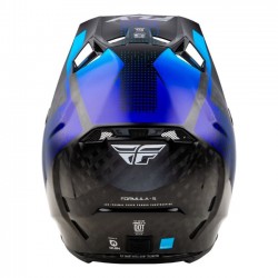 Capacete Fly Racing Formula S Carbon Protocol Black Carbon/Blue