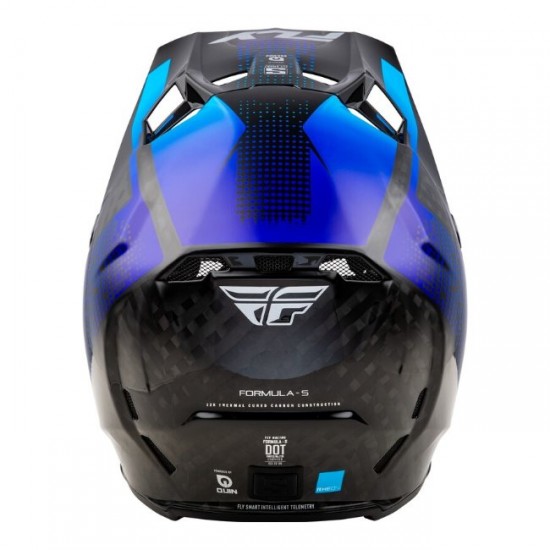 Capacete Fly Racing Formula S Carbon Protocol Black Carbon/Blue