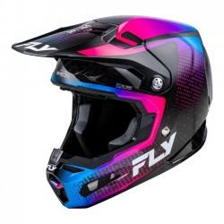 Capacete Fly Racing Formula S Carbon Protocol Carbon/Blue/Pink