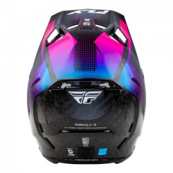 Capacete Fly Racing Formula S Carbon Protocol Carbon/Blue/Pink
