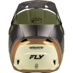 Capacete Fly Racing Kinetic Rally Matte Moss Grey / Green / White