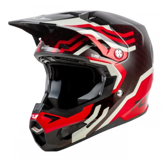 Capacete Fly Racing Formula S Carbon Byte Red Carbon/Red/Grey