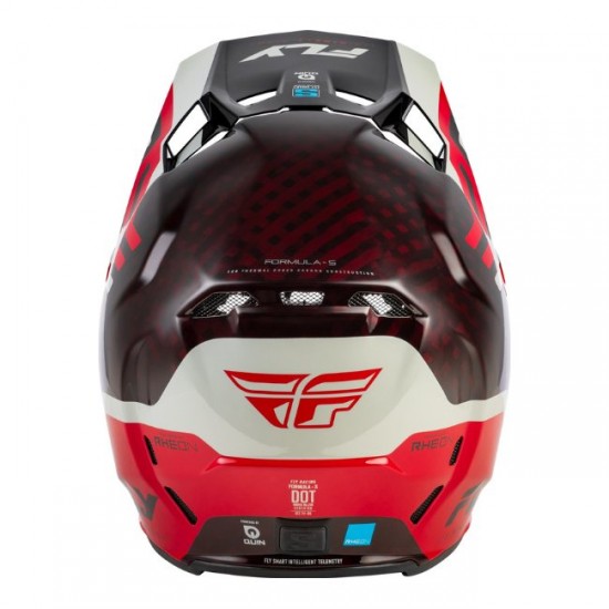Capacete Fly Racing Formula S Carbon Byte Red Carbon/Red/Grey