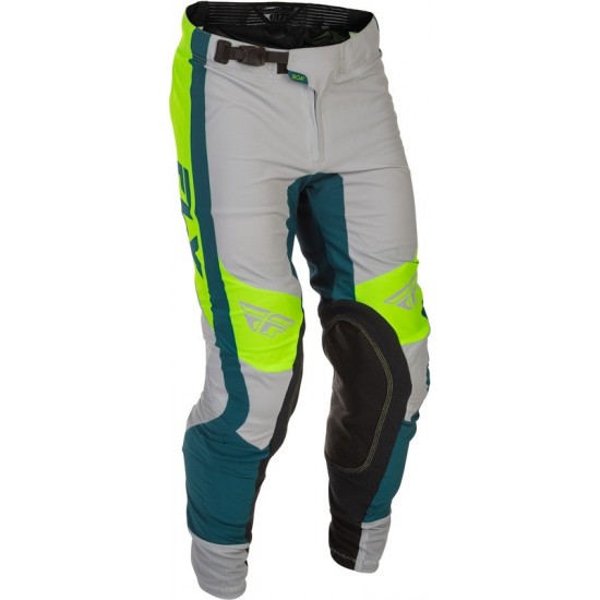 Calças Fly Racing Fly Racing Lite Gray / Lime / Teal