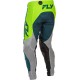 Calças Fly Racing Fly Racing Lite Gray / Lime / Teal