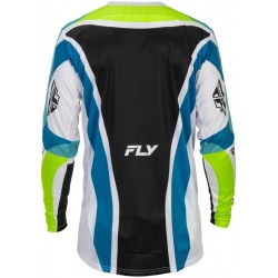 Camisola Fly Racing Lite Current L.E. White / Lime / Blue