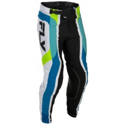 Calças Fly Racing Lite Current L.E. White / Lime / Blue