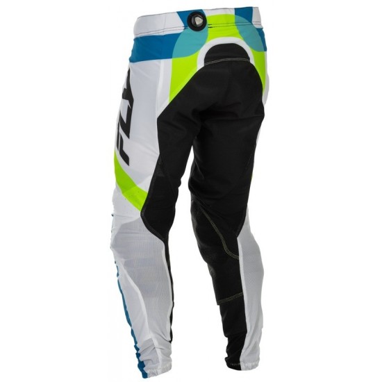 Calças Fly Racing Lite Current L.E. White / Lime / Blue
