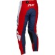 Calças Fly Racing Kinetic Red / White / Black