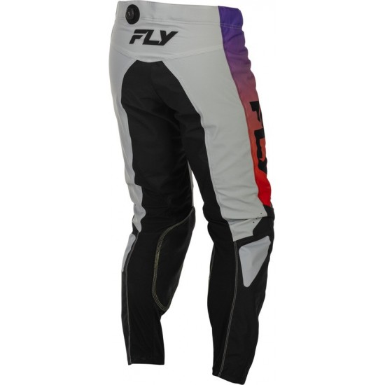 Calças Fly Racing Kinetic Gray / Red / Purple / Black
