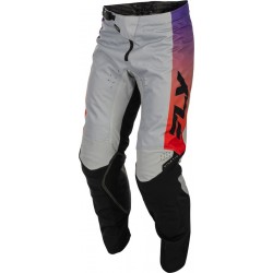 Calças Fly Racing Kinetic Gray / Red / Purple / Black