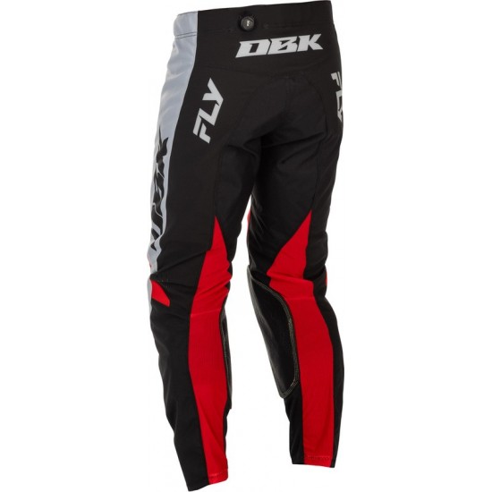 Calças Fly Racing Kinetic DBK Special Edition Gray / Black / Red