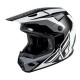 Capacete Fly Racing Kinetic Crest Black / White / Grey
