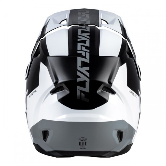 Capacete Fly Racing Kinetic Crest Black / White / Grey