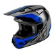 Capacete Fly Racing Kinetic Crest Grey / Black / Blue