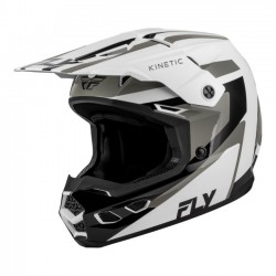Capacete Fly Racing Kinetic Sync White / Black / Grey