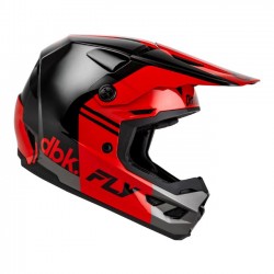 Capacete Fly Racing Kinetic DBK 27 Black / Red / Grey
