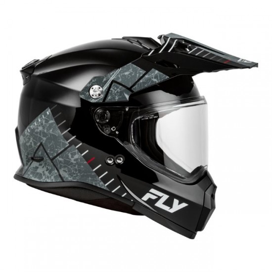 Capacete Fly Racing Trekker Granite Black / Grey