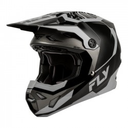 Capacete Criança Fly Racing Formula CP Charge Black/Grey/Lt Grey