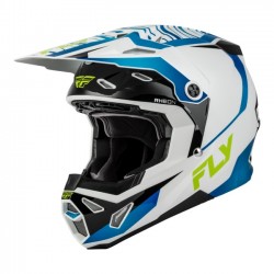 Capacete Criança Fly Racing Formula CP Charge White/Blue/Black