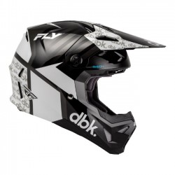 Capacete Criança Fly Racing Formula CP DBK Black / White / Grey