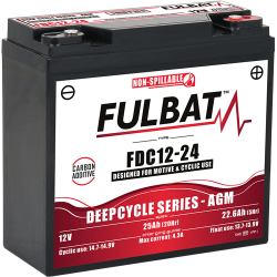 Bateria FULBAT FDC12-24 GM 12V 25AH (6-DZF-20)