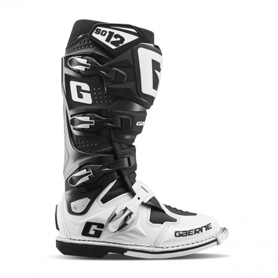 Botas Gaerne MX SG12 Black / White Botas Gaerne MX SG12 Black / White