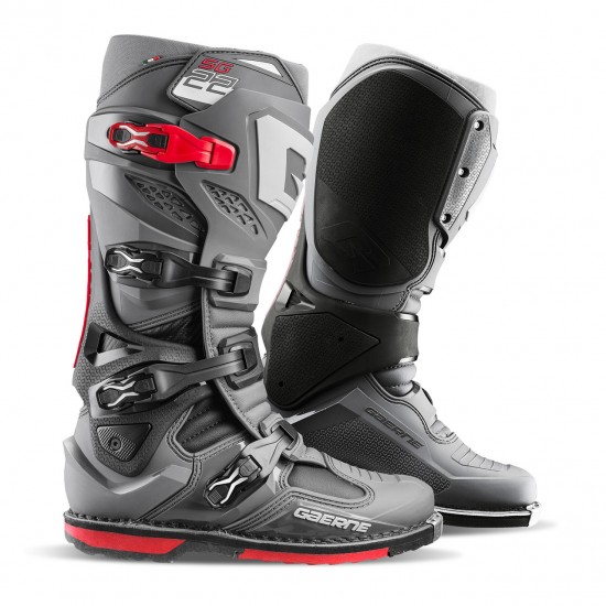 Botas Gaerne MX SG22 ANTHRACITE / BLACK / RED Botas Gaerne MX SG22 ANTHRACITE / BLACK / RED