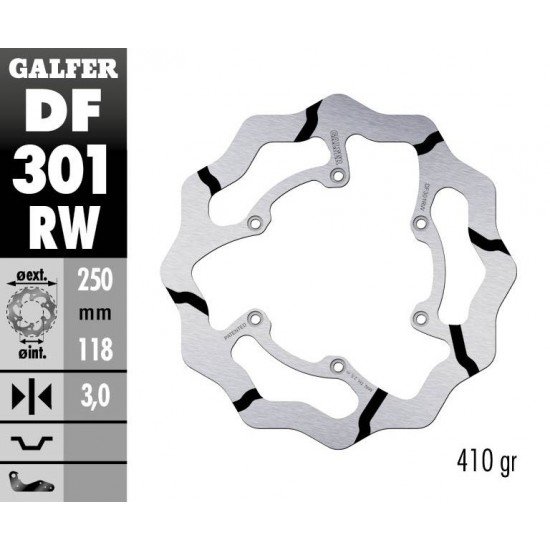Discos Travão Frente Fixed Wave Groved Galfer Suzuki