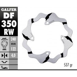 Discos Travão Trás Fixed Wave Grooved Galfer Suzuki