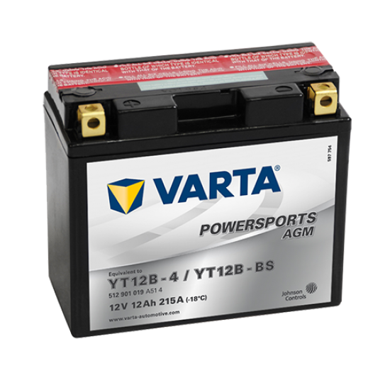 Bateria Varta Agm Yt12b-bs / Yt12b-4