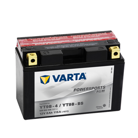 Bateria Varta Agm Yt9b-bs / Yt9b-4