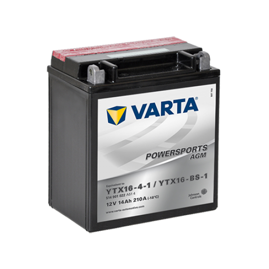 Bateria Varta Agm Ytx16-bs-1 / Ytx16-4-1