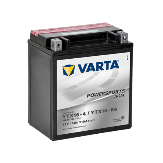 Bateria Varta Agm Ytx16-bs / Ytx16-4