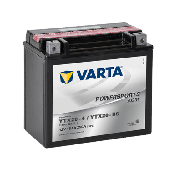 Bateria Varta Agm Ytx20-bs / Ytx20-4
