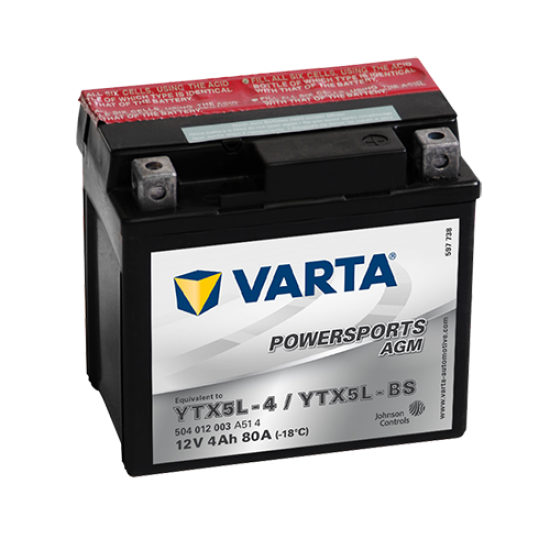 Bateria Varta Agm Ytx5l-bs / Ytx5l-4