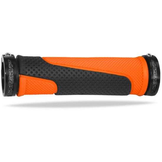 Punhos Pro Grip Atv 997 Lock On Double Density Laranja / Preto