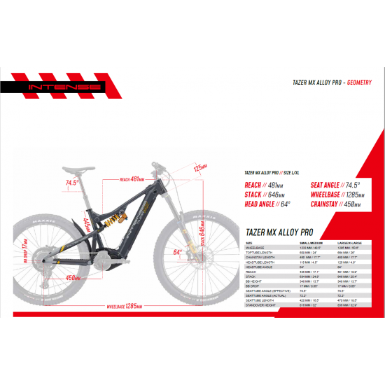 Bicicleta E-Bike Intense Tazer MX Pro Carbon