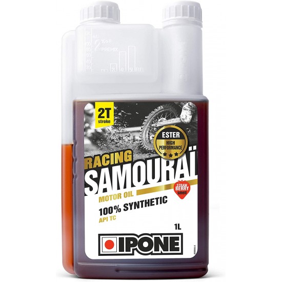 Óleo Mistura 2T Ipone Samourai Racing Morango 100% Sintético