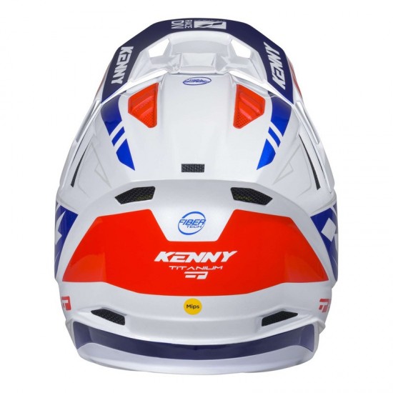 Capacete Kenny Titanium Graphic Patriot Blue / Orange