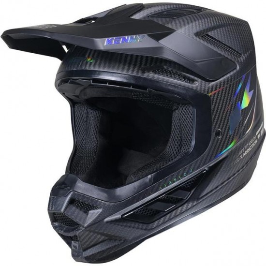 Capacete Kenny Titanium Carbon Matt Holographic Black