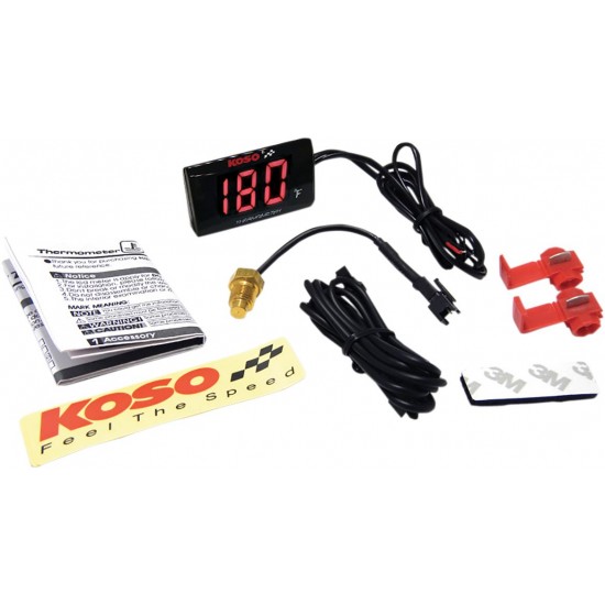 Medidor De Temperatura Agua Red Super Slim Koso
