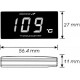 Medidor De Temperatura Agua Super Slim Koso 