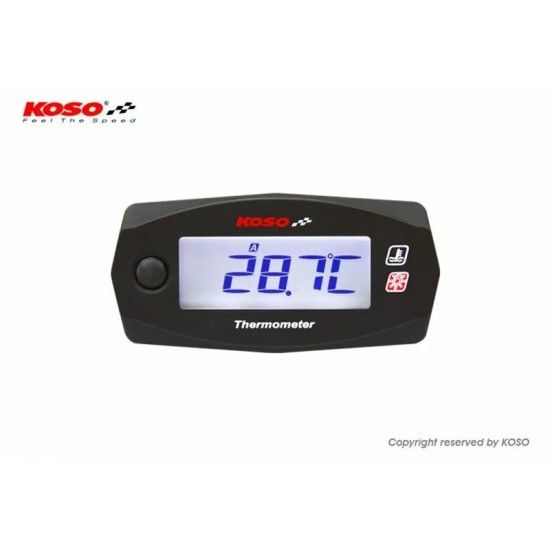 Medidor De Temperatura Agua Duplo Mini-4 Koso 