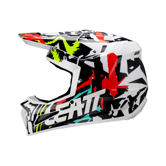 Capacete Leatt 3.5 V23 Zebra c/ Oculos